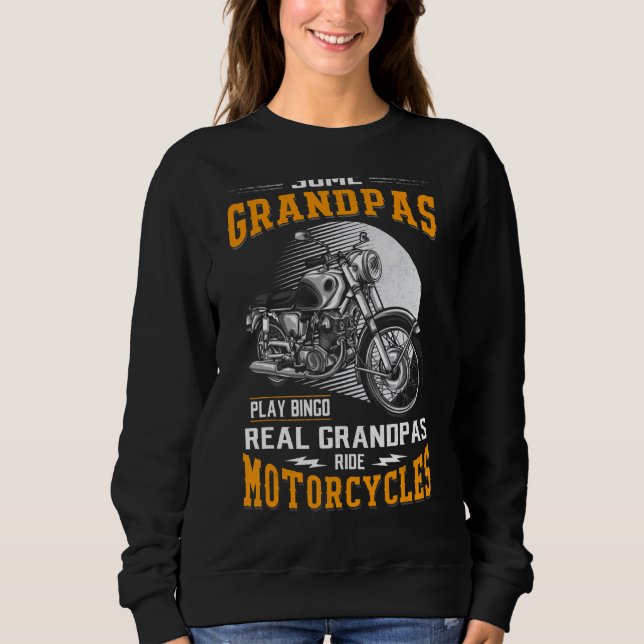 Vissa farfar spelar Bingo Real Grandpas Ride Motor T Shirt (Framsida)