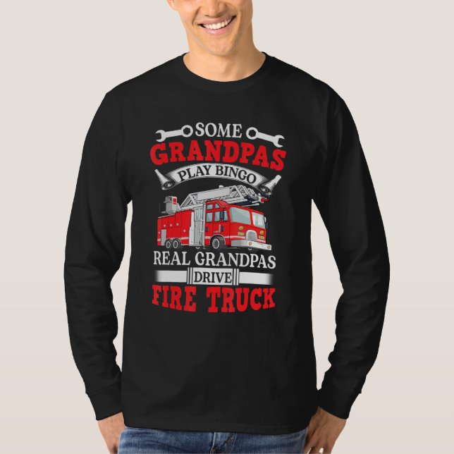 Vissa farfar spelar upp Bingo Real Grandpas Drive  T Shirt (Framsida)
