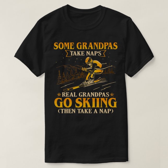 Vissa farfar tar kartor, verkliga farfarfar går oc t shirt (Design framsida)