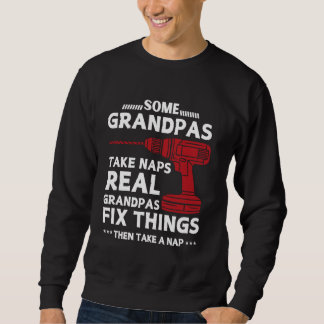 Vissa farfar tar Naps Real Grandpas Fix Sak F Lång Ärmad Tröja