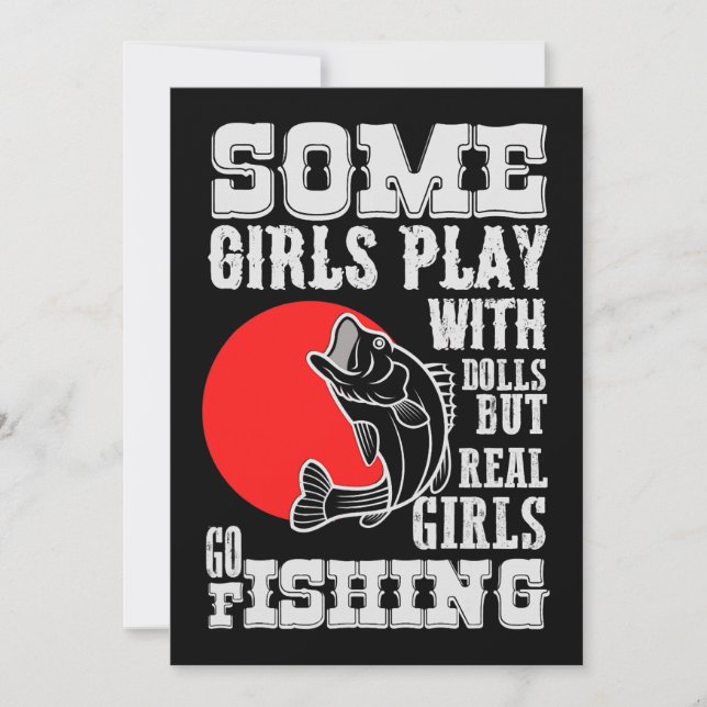 Vissa flickor leker med dockor, riktigt flicka, fi inbjudningar (Framsida)