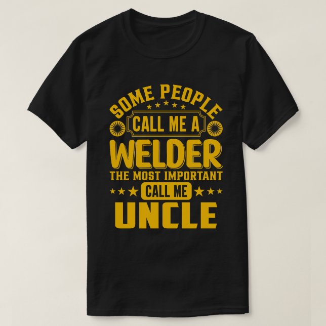 Vissa kallar mig en walder UNCLE T Shirt (Design framsida)