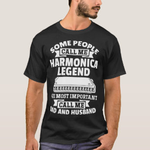 Vissa kallar mig Harmonica Legend Harmonica Mus T Shirt