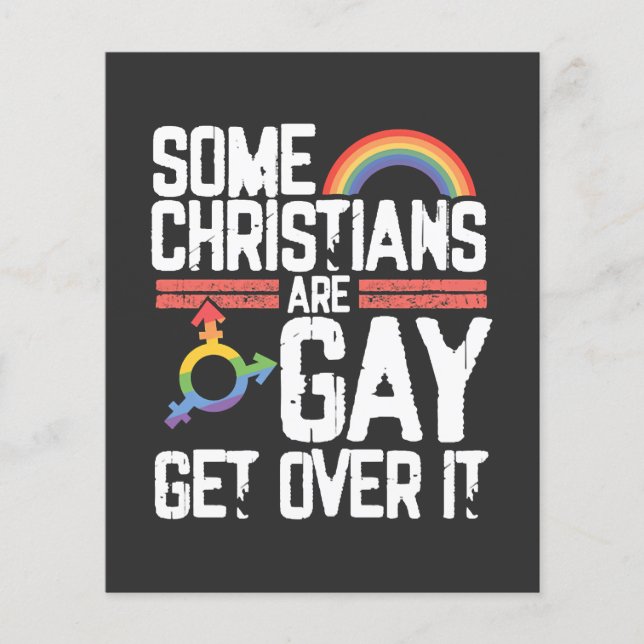  Vissa kristna är homosexuella, kom över det Flygblad (Framsidan)