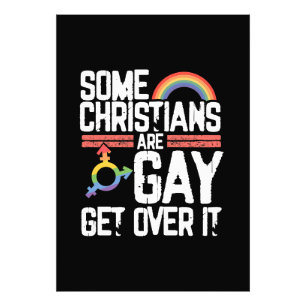 Vissa kristna är homosexuella, kom över det Fototryck