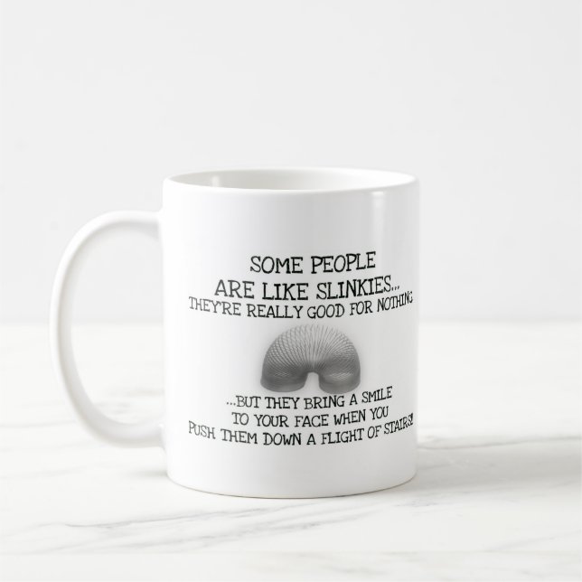 Vissa människor är som linkies kaffemugg (Vänster)