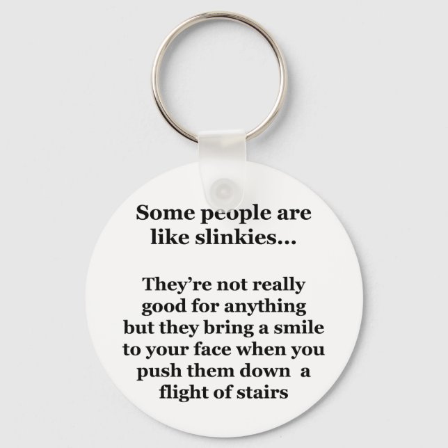 Vissa människor är som linkies nyckelring (Framsida)