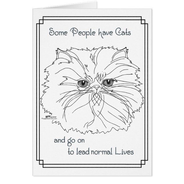 Vissa människor har katter hälsningskort (Framsidan)