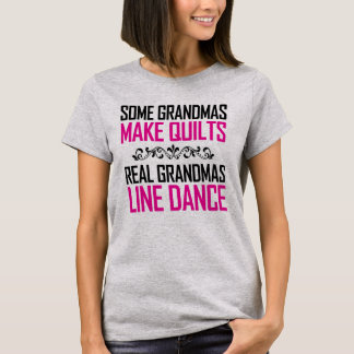 Vissa mormas Quilt Real Grandmas Line Dance T Shirt