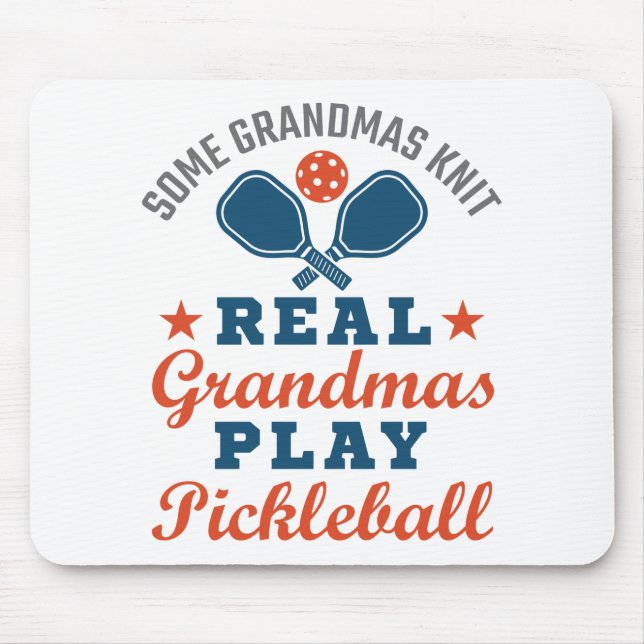 Vissa mormas Sticka Real Grandmas Play Pickleball Musmatta (Framsidan)
