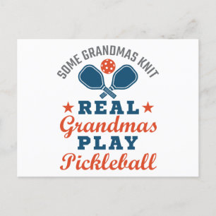 Vissa mormas Sticka Real Grandmas Play Pickleball Vykort