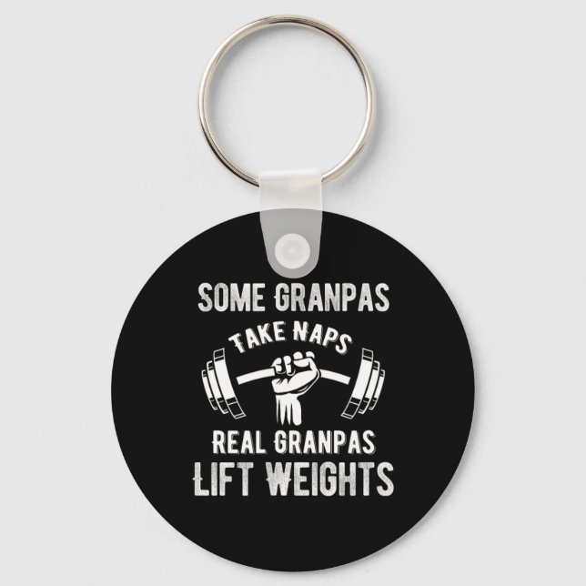 Vissa morpas Play Bingo Real Grandpas Hiss Weight Nyckelring (Framsida)