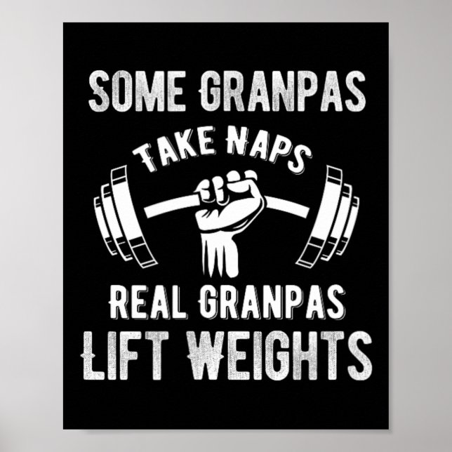 Vissa morpas Play Bingo Real Grandpas Hiss Weight Poster (Framsidan)