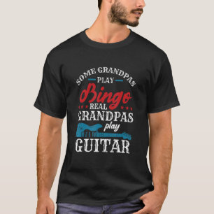 Vissa morpas Play Bingo Real Grandpas Play Guitar T Shirt