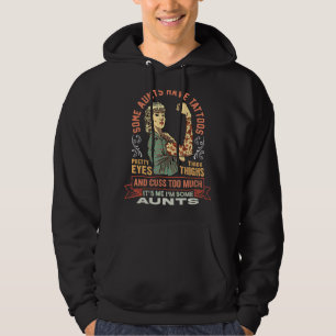 Vissa Moster har tatueringar Söt Öga tjocka lår Hoodie