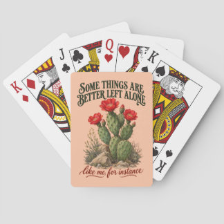 Vissa saker är bättre att låta vara Cactus Introve Casinokort