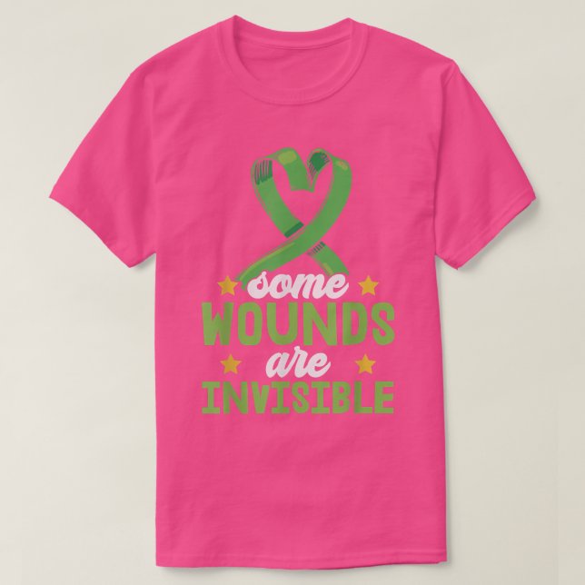 Vissa sår är osynliga depressionsstöd för Menta T Shirt (Design framsida)