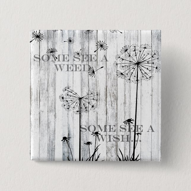 Vissa ser A Ogräs Knapp (Framsida)