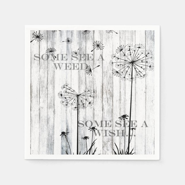 Vissa ser A Ogräs Pappersservett (Framsidan)