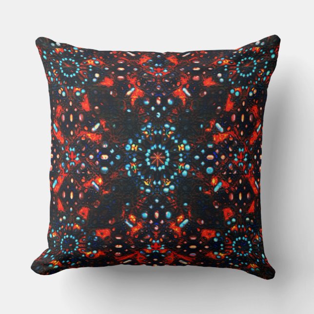 Vissa stenar i bränt läder är hur det ser ut kudde (Framsida)