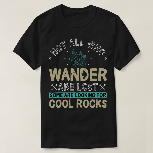 Vissa Tittar Coola Sten-geologen Geode H T Shirt (Design framsida)