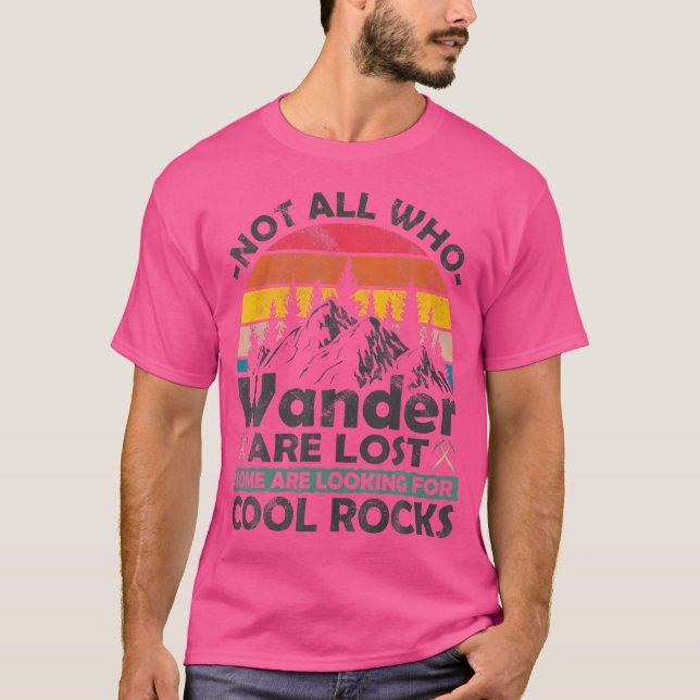 Vissa Tittar Coola Sten-geologen Geode Hu T Shirt (Framsida)