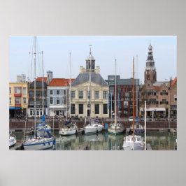 Vissershaven View, Vlissingen, Nederländerna Poster