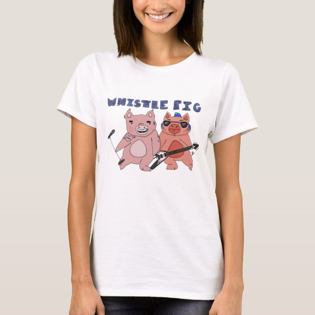 Visslinggrisutslagsplats Tee Shirt (Framsida)