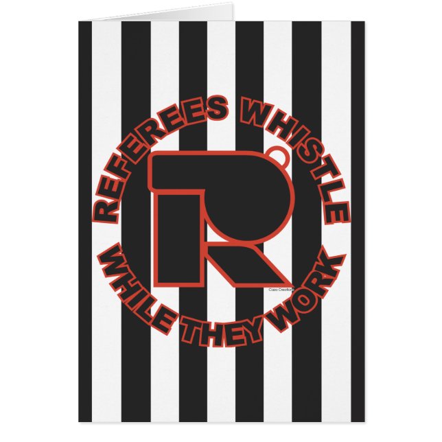 Visslingstunder som du fungerar hälsningskort (Framsidan)