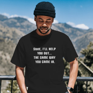 Visst, jag hjälper dig, Lusj Manar citerar Sarcast T Shirt