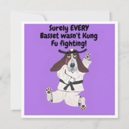 Visst kämpade INTE VARJE Basset med Kung Fu! Kort