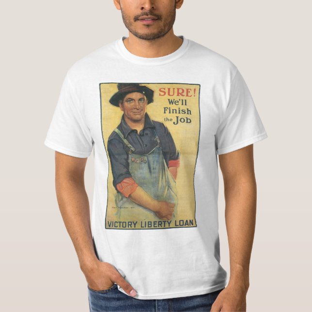 Visst! ~ Vi Avslutar jobbet T Shirt (Framsida)