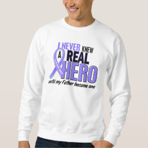 Visste aldrig en Esophageal cancer för hjältefar Lång Ärmad Tröja
