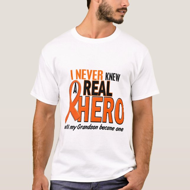 Visste aldrig en ORANGE för hjälte 2 (sonsonen) T Shirt (Framsida)