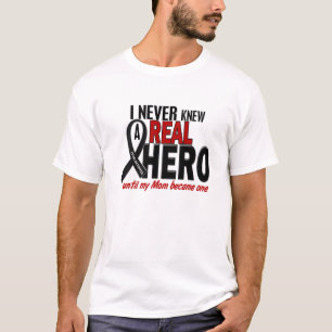 Visste aldrig en verklig hjälte 2 (melanom) tee shirt