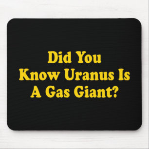 Visste du att Uranus är en gasjätte? - Fart Humor Musmatta