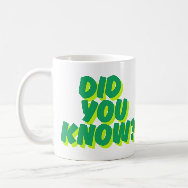 Visste du? Inspirerande Citat Kaffemugge Kaffemugg (Vänster)