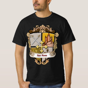 Vista Cross Shield Efternamn T Shirt