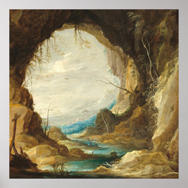 Vista från Grotto - David Teniers Fine Art Poster (Framsidan)