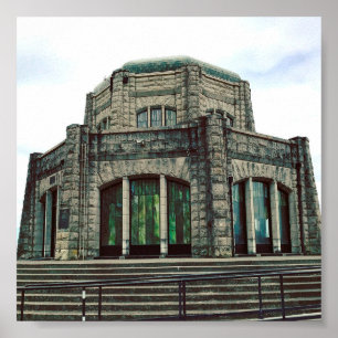 Vista House, Columbia River Gorge, ELLER Poster