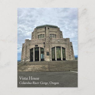 Vista House, Columbia River Gorge, Oregon Postcard Vykort