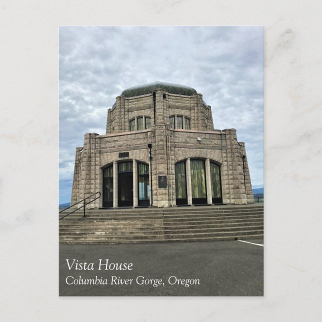 Vista House, Columbia River Gorge, Oregon Postcard Vykort (Framsida)