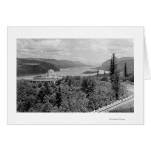 Vista House & Krona Point on Columbia River Hälsningskort