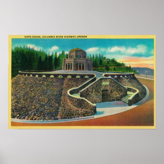 Vista House on Columbia River, Oregon Poster (Framsidan)