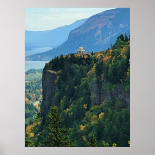 Vista House vid Krona Point, Oregon Poster