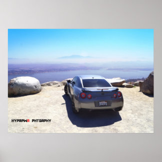 "Vista" Nissan GT-R överst på världen Poster