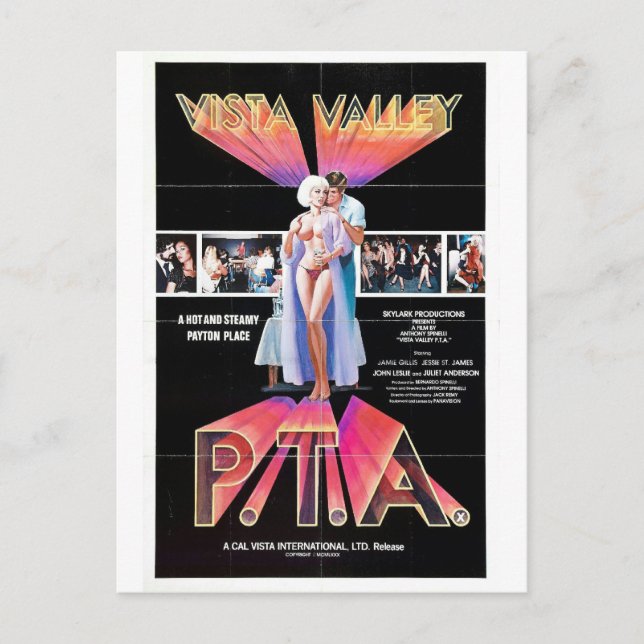 VISTA VALLEY P.T.A. POSTCARD VYKORT (Framsida)