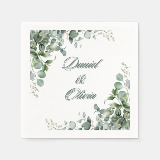 "Vistare av Grönt" Pappersservett (Framsidan)