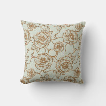 Vistare av Ro, Elegant Line Art Blommönster