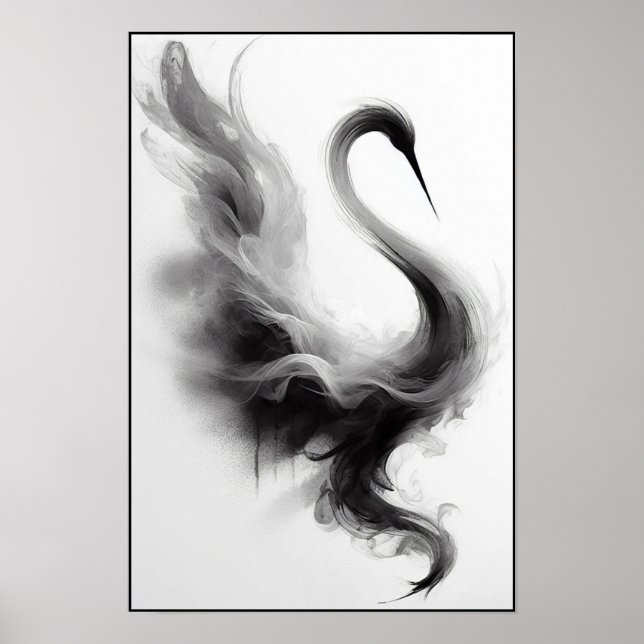 Vistare för en rökig kranAbstrakt Poster (Framsidan)